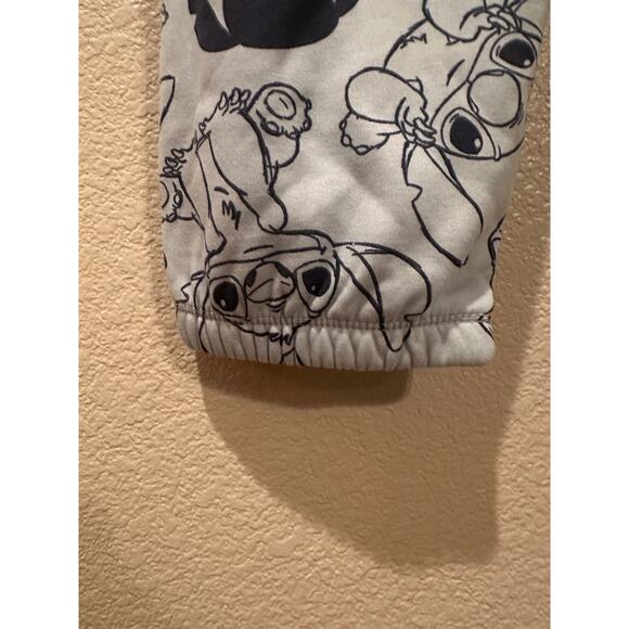 NWOT Disney Stitch Blue drawstring pocket Sweatpants pajama pants L XL - Picture 5 of 6